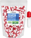 XPRS Nutra Größe 00 Leere Kapseln - 1000 Graf Leere Gelatine Kapseln - DIY Kapsel Füllung - Fillable Pill Gel Kapseln für Do-It-Yourself Ergänzungen (Red/White)