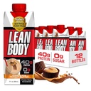 Lean Body Ready-to-Drink Protein Shake, 40g Protein, Whey Blend, 0 Zucker, Glutenfrei, 22 Vitamine & Minerals, (Recyclable Carton & Lid - Pack of 12) LABRADA (Chocolate Peanut Butter)