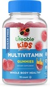 Lebensfähiges Zucker-freies Multivitamin für Kinder – Great Tasting Natural Flavor Gummy Supplement – mit Vitaminen A, C, D, E, Niacin, B6, Folate, B12, Biotin, Pantothenic Acid, Iodine, Zink, – 90 Gummies