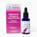 Oriel Liquid Magnesium Tropfen Menosea, schnelle Absorption, freie Ionen Magnesium, Mineralien und 78 Spurenelemente, unterstützt Menopause Wellness, fördert Balance, Wohlbefinden, Entspannung, 30ml, 30-Tage-Versorgung