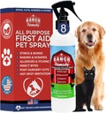 Wound Healing Aid & Itch Relief Spray für Hunde, Katzen, Pferde, Safe für alle Tiere - Alle natürlichen - Rashes, Biss, Burns & Hot Spot Behandlung - Haut Irritation & Allergies Lösung (8oz)