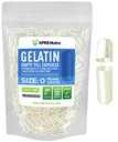 XPRS Nutra Größe 0 Leere Kapseln - 100 Count Leere Gelatine Kapseln - Pillen DIY Kapsel Füllung - Pure Bovine Pill Gel Kapseln für Do-It-Yourself Ergänzungen (Pearl White)