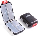 2PS Wöchentliche Pille Organizer Kleine Faltschachtel 7 Tage BPA-freie tägliche Pille faltbare Reise Pille Case mit Lock Pillenhalter, Medizin Organizer für Geldbeutel Tasche zu speichern Vitamin Etc (schwarz)