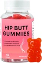 Hip Butt BBL Gummis für Butt Schnelles Wachstum und Enhance, 60 Booty Gummis für Größere Butt Fast, Booty Gummies für Weight Gainer für Frauen Butt Enhancement