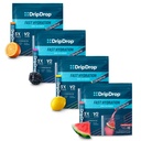 DripDrop Hydration - Elektrolyt-Pulver-Packets - Wassermelone, Berry, Zitronen, Orange - Wertvarietät Bundle - 128 Zähler