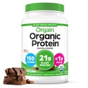 Orgain Organic Vegan Protein Powder, Creamy Chocolate Fudge - 21g Pflanzenprotein, 6g Prebiotic Fiber, Low Net Carb, No Lactose Ingredients, No Added Sugar, Non-GMO, Für Shakes & Smoothies, 2.03 lb