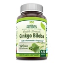 Herbal Secrets Ginkgo Biloba Double Strength Supplement | 120 Mg | 120 Veggie Kapseln | Non-GMO | Gluten-Free | Made in USA