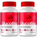 GlucoBio Kapseln, offizielle GlucoBio-Supplement Pillen - Maximale Stärke Zutaten, GlucoBio Gesundheit & Wellness Kapseln, Gluco Bio Kapseln Bewertungen (2 Pack)