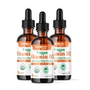 LIQUIDHEALTH Vitamin D3 4000 IU, USDA Organic Vitamin D Flüssigkeitstropfen für Erwachsene & Kinder, Vegan Vitamin D für Immunsystemunterstützung, Knochengesundheit, Stimmungsunterstützung, Gesunde Haut - Made in USA (3 Pack)