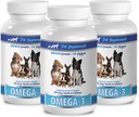 PET SUPPLEMENTS & NUTRITION LLC Haut- und Mantel Wet Dog Food - Dog Omega 3 Essential Fatty ACIDS - Advanced Formula - Hair and Coat Health - Natural - Dog Anti entzündlich - 3 Flaschen (540 Softgels)