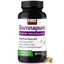 Force Factor Somnapure Drug-Free Sleep Aid for Occasional Sleeplessness with Melatonin & Valerian, Non-Habit-Forming Sleeping Pills, Fall Asleep Faster, Wake Up Refreshed, 60 Tabletten