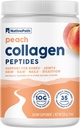 NativePath Collagen Peptide - hydrolysiert Typ 1 & 3 Kollagen. Keto & Paleo Grass-Fed Protein Pulver für Haare, Haut, Nägel, Knochen, Gelenke, Verdauung und mehr - keine Gluten oder Dairy (Peach, 226g)