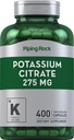 Piping Rock Kalium Citrat Ergänzung | 275 mg | 400 Kapseln | Non-GMO, Glutenfrei