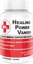 Herp Rescue Healing Power Vanish, Immununterstützung für Frauen, Pilzergänzung, Pure Shiitake Pilz, Beta Glucan, Red Marine Algae, 60 Kapseln