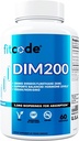 Fitcode Diindolylmethan DIM Ergänzung für Männer - Advanced Dim 200mg mit Dim plus Bioperine für verbesserte Absorption - Vegan Non-GMO Hormon Balance Supplement für verbesserte Energie Stimmung und Leistung