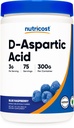 Nutricost D-Aspartic Acid (DAA) Pulver 300G (Blauer Himbeer) - Flavored D-Aspartic Acid Powder Supplement