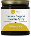 ruved Wellness Jam - Amla Jam mit Honig, Chyawanprash für Immununterstützung & Verdauungsgesundheit, Ayurvedic Blend mit Amla & Ashwagandha - 10.6 Unze Jar (1 Zähler)