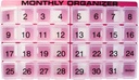 31 Tage Säule Organizer | 1 pro Tag, 4 Woche, 31 Komponenten + Lager Monatliche Säule Organizer | Inklusive Tray und 8 abnehmbare Fächer