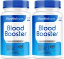 (2 Pack) Microbio Blood Booster, Microbio Blood Booster Pills, Micro Bio Brand Blood Booster, Micro Bio Blood Booster Advanced Formula, Microbio Brands BloodBooster, 60 Kapseln für 2 Monate