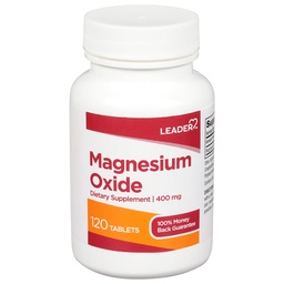 LEADER Magnesiumoxid Nahrungsergänzung 400MG 120 Tabletten