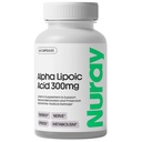 Nuray Alpha Lipoic Acid 300mg - Antioxidante Ergänzung für gesundes Altern, unterstützt Energieproduktion, Proper Nerve Funktion, Stoffwechsel - 60 vegetarische Kapseln, Glutenfreie Nahrungsergänzung