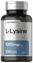 Horbäach L-Lysine 1000mg | 100 Coated Caplets | Kostenlose Form Nahrungsergänzung | Essential Amino Acid | Vegetarisch, Non-GMO und Glutenfreie Formel