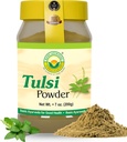 BASIC AYURVEDA Tulsi Pulver – 7.05 Oz (200g) | Heilige Basil Blatt Pulver für Tee, Hautpflege &amp; Haar | Unterstützt Detox, natürliche Energie, Daily Balance | Non-GMO, Vegan, Gluten-Free