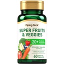 Piping Rock Obst und Gemüse Ergänzung | 60 Kapseln | Superfood Obst und Gemüse Vitamine | mit präbiotischer Mischung | Vegetarische Formel | Nicht-GVO, glutenfrei