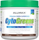 ALLMAX Nutrition - Cytogreens Super Greens Powder, Infused mit Spirulina, Spinat & Gerste Grass, unterstützt Immun- & Verdauungs-Gesundheit, Gluten Free & Vegan, 30 Servietten (Chocolate)