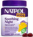 Natrol Kinder beruhigende Nacht Magnesium Citrate Gummis, hilft beruhigen & sich kleine Köpfe & Körper für Bedtime für diejenigen Niedrig in Magnesium, Plus Vitamin B6 unterstützt Gehirnfunktion, 30 Berilicious Gummies