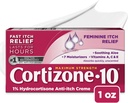 Cortizone 10 Maximale Stärke Feminine Itch Cream, 1% Hydrocortison, 1 Unze.