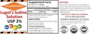 2 x 1 OZ Pack A2Z Organic Lugol' iodio e Potassium Iodide 2% Soluzione 3000 mcg - Supplemento liquido Gocce per il supporto tiroide per le donne e gli uomini, Metabolismo Salute, Detox Boost - 2 x 1 Fl Oz/USA