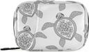 Naanle Schwarz und Weiß Schildkröte Pille Box 7 Tage Fall Reise Organizer Tasche mit Reißverschluss Tragbare Wochentasche Kompakte Größe für Vitamin Supplement Halter Home