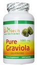 Graviola pura Annona Muricata, 1000 mg Serving, 120 capsule vegetali