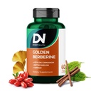 4-in-1 Golden Berberine Ergänzung mit Ceylon Cinnamon Bitter Melon Ginkgo, Boosts Immunität, Gut & Heart Health,60 Kapseln für Metabolismus Unterstützung, Made in USA
