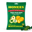 Honees Honey Menthol Cough Drops - 20-Piece, Single Pack Honey-Filled Lozenges | Temporäre Entlastung von Cough | Beruhigt Sore Throat | Alle Natürlich