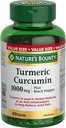 Natur Bounty Turmeric Curcumin 1000mg Plus Schwarz Pfeffer, 90 Kapseln