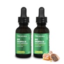 Organika Bee Propolis Tincture 1 oz x 2 Packung: Clean and Vegan Propolis Extract for Immune Defenses, Throat, and Breath - frei von Gluten, GMO, & künstliche Aromen - 20 Tage Prop Tropfen Versorgung