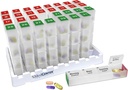 Medcenter Monatliche Pille Box Organizer, 4 Mal pro Tag, Extra große 31 tägliche Pillen Fälle mit Vitaminen, Ergänzungen, Medikamente, 31 Tage Pille Organizer