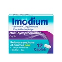 Imodium Multi-Symptom Relief Caplets, Loperamid Hydrochlorid & Simethicone Anti-Diarrheal Medizin für Relief von Durchfall, Gas, Bloating, Cramps & Druck, HSA/FSA Eligible, 12 ct