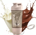 Bouteille de Shaker Protéines Hurricup 22 Oz pour Mélanges Protéines, Bouteilles de Shaker Protéines sans BPA pour Shakes Protéines, Bouteilles de Smoothie Poudre Whey pour Pré-entraînement, Accessoires Gym pour Femmes & Hommes, Gris
