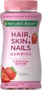 Nature's Bounty Vitamin Biotin Optimal Solutions Haar, Haut und Nails Gummi, 80 Count,.