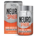 NDS Nutrition Neuro Sphere - Brain Health Formula - Nootropic, Aumentare la concentrazione e l'energia, Migliorare la concentrazione, Antiossidante e supporto immunità - 90 capsule