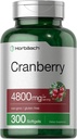Horbäach Cranberry Pills | 300 Softgels | Non-GMO, Gluten Free Supplement | from Concentrate Extract