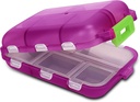 Travel Pill Box – Travel Pill Organizer – Kompakte tragbare Pille Case mit 10 Komponenten – Pille Case für Geldbeutel, Tasche – dauerhafte tägliche Pille Organizer für Vitamine, Ergänzungen (Pink)