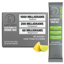 Elektrolyt-Getränk-Mischhydrat-Packets: 1000mg Natrium, Kalium & Magnesium Citrus Salzhydratisierungspulver, Zero Sugar - 30 Lemon Lime Elektrolyt-Pulver-Packets, für Rehydrierung oder Dehydrierung Relief