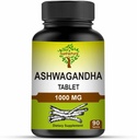 Ashwagandha Tablets, 1000mg | 100% Natürliche Ashwagandha & Withanolide | Stress Relief verjüngt Geist & Körper verbessert Kraft & Energie für Männer & Frauen| 90 Tabletten, 45 Tage Versorgung