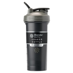 BlenderBottle Classic V2 Shaker Bottle Perfekt für Protein Shakes und Pre Workout, 28-Ounce, Grau/Schwarz, Schwarzer Schatten