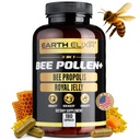Earth Elixir 3-in-1 Organic Bee Pollen Capsule – Non OGM, Pure Raw Bee Pollen, Royal Jelly, Propolis Extract for Women & Men – Natural Energy, Immune & Vitality Support – 180 capsule di Propolis