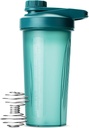 Bouteilles de stylo-shaker pour mélanges protéiques avec bouchon twist, 28 oz, bouteille de shaker protéique avec boule de fouet, tasse de shaker, bouteille de mélangeur